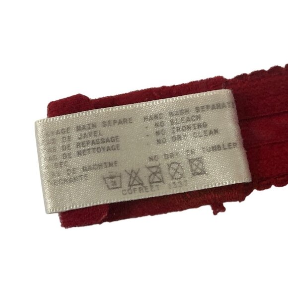 Capucine Red Lace French-Made Sheer Bra Size 34 - Picture 4 of 6